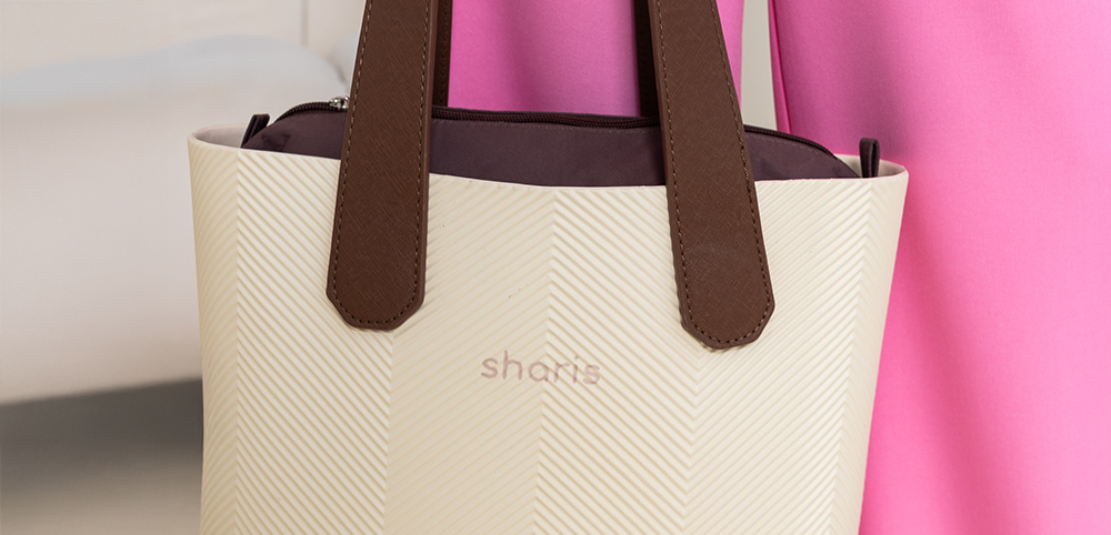 Sharis шопер молочный, крупный план