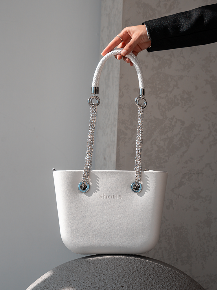 ЭВА‑сумка Sharis белая, цепи