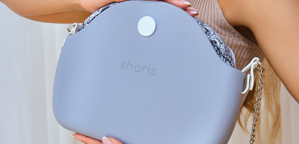 Sharis полумесяц серо‑лавандовый, крупный план