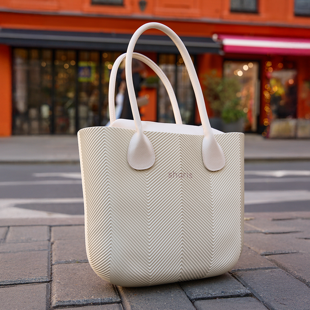 Sharis шопер молочный елочка