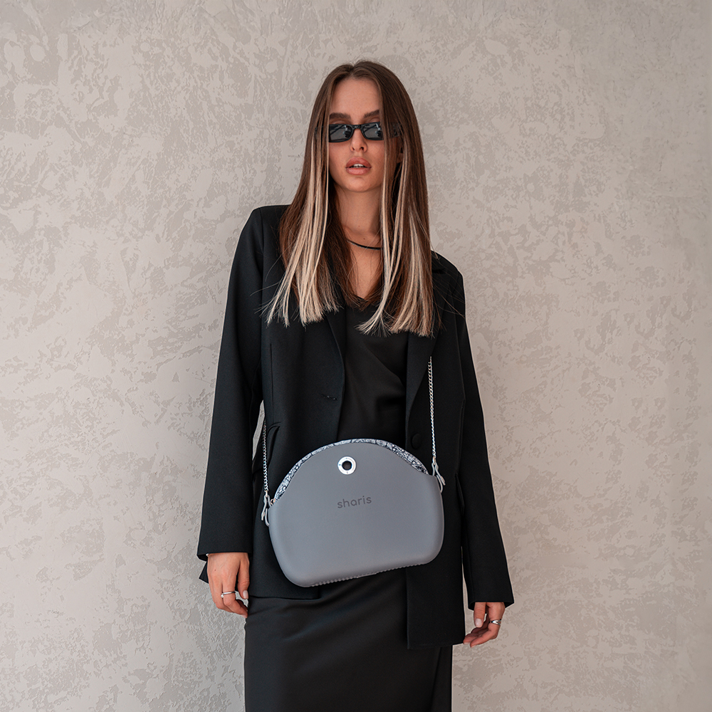 Кросс‑боди Sharis серая, цепь