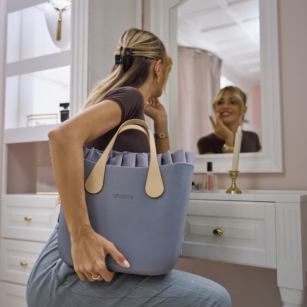 ЭВА‑сумка Sharis, серо‑голубая