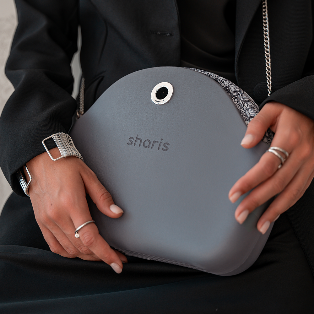 Sharis серая кроссбоди на цепочке, деловой образ